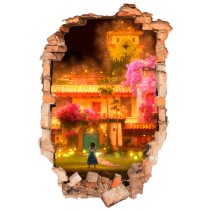 Vinilos agujero pared efecto 3d disney encanto